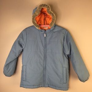 HANNA ANDERSSON Blue Canvas Jacket Coat 130 7/8